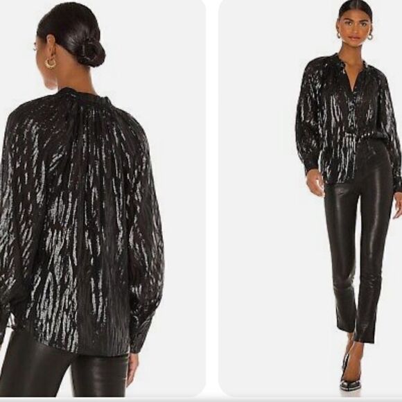 Rebecca Taylor  long sleeve silk blouses size 4 - Picture 5 of 9